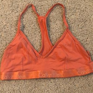 peach calvin klein top